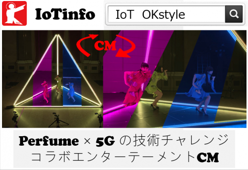 【IoTinfo】Perfume × 5G の技術チャレンジコラボ エンターテーメントCM #156
