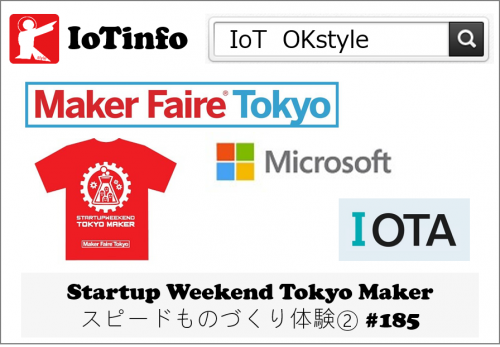 【IoTreport】8/3-5：Startup Weekend Tokyo Maker スピードものづくり体験② #185